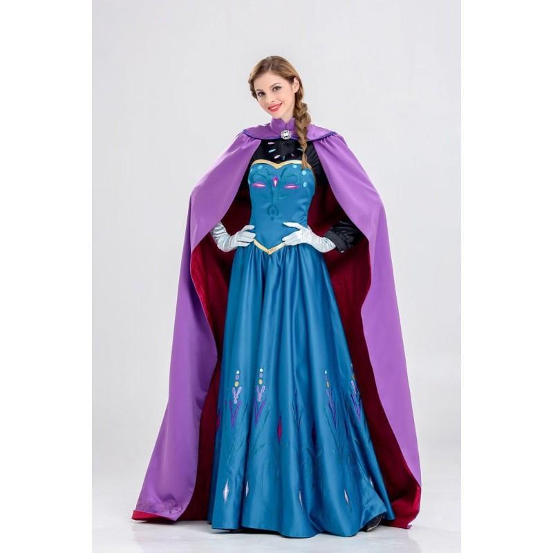 Striking Frozen Elsa Queen Dress For Women With Vibrant Colors And Comfortable Fit