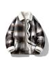Velvet Warm Retro Plaid Casual Men's Zipper Jacket - 2025 Winter Collection