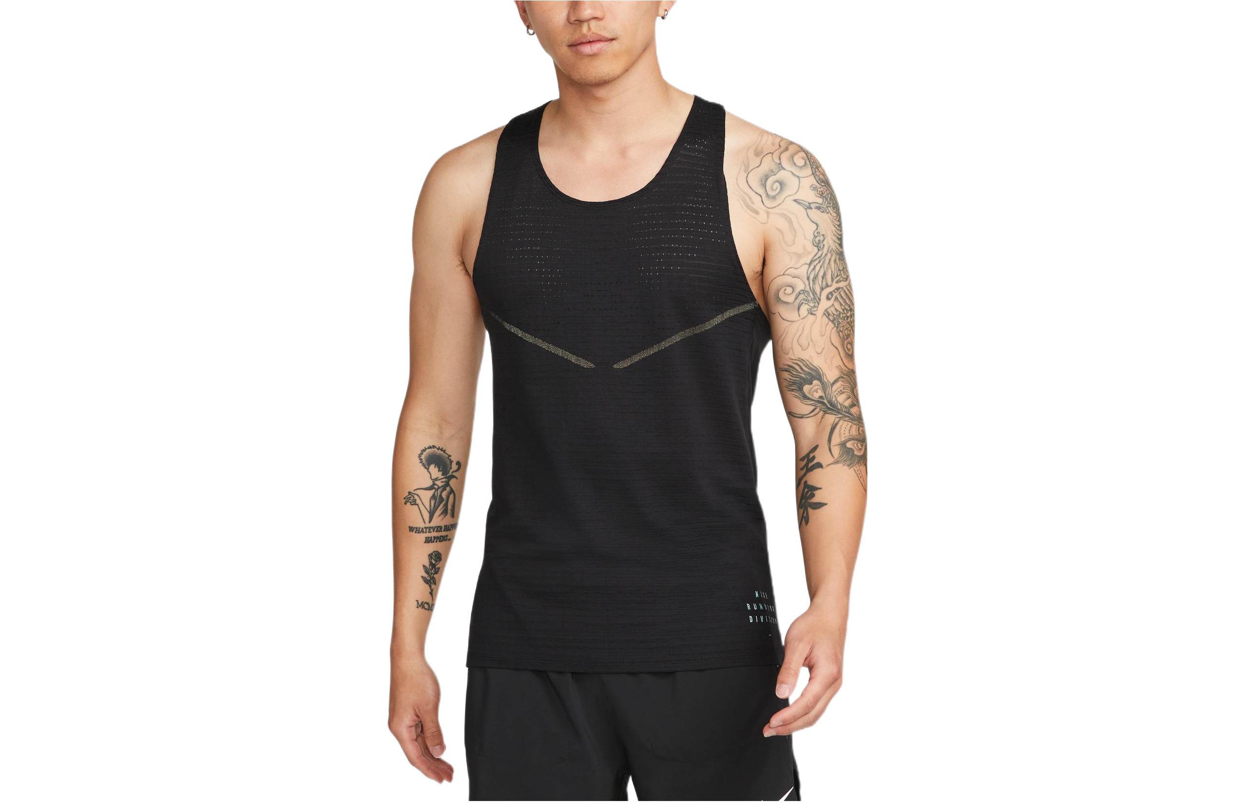 Nike Running Tank Top Men s Black DM4776-010 S