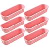 6Pcs Silicone Household Rectangular Mold Cheese Toast Mould Easter Bread DIY Kitchen Supplies Cake Bakeware Pan Baking Tools