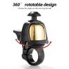 1Pc Bicycle Bell Copper Loud Horn Cycling Handlebar 360 Rotation Adjustment Alarm Bike Bell MTB Road Bike Bell Bicycle Parts