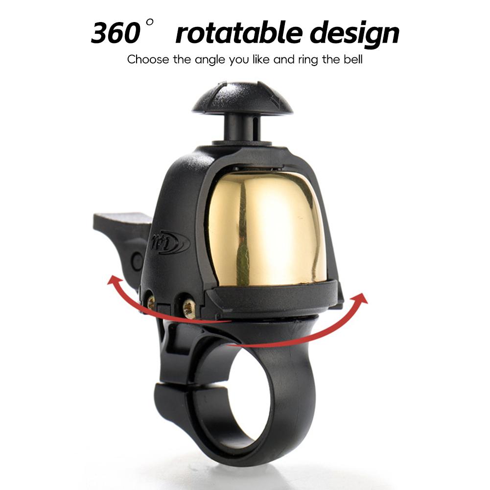 1Pc Bicycle Bell Copper Loud Horn Cycling Handlebar 360 Rotation Adjustment Alarm Bike Bell MTB Road Bike Bell Bicycle Parts