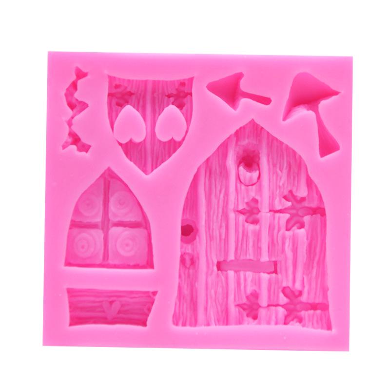 Mushroom House Fairy Tale Silicone Mold for Log Cabin Cakes and Chocolates