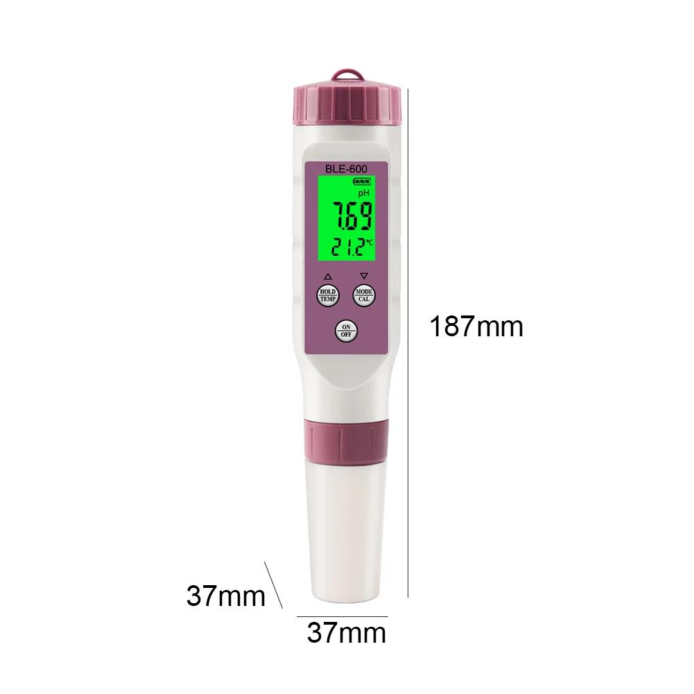7 in 1 PH Meter Temp ORP Salinity TDS meter for Water Quality Tester with 0-14 Measurement Range Suitable Aquarium Swimming Pool