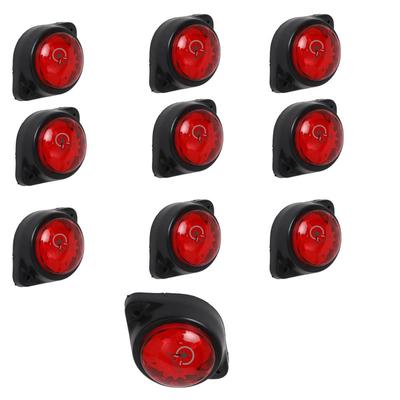 10er-Pack Runde Rote LED Front Heck Seitenmarkierungsleuchten 24V für Wohnmobil LKW Anhänger
