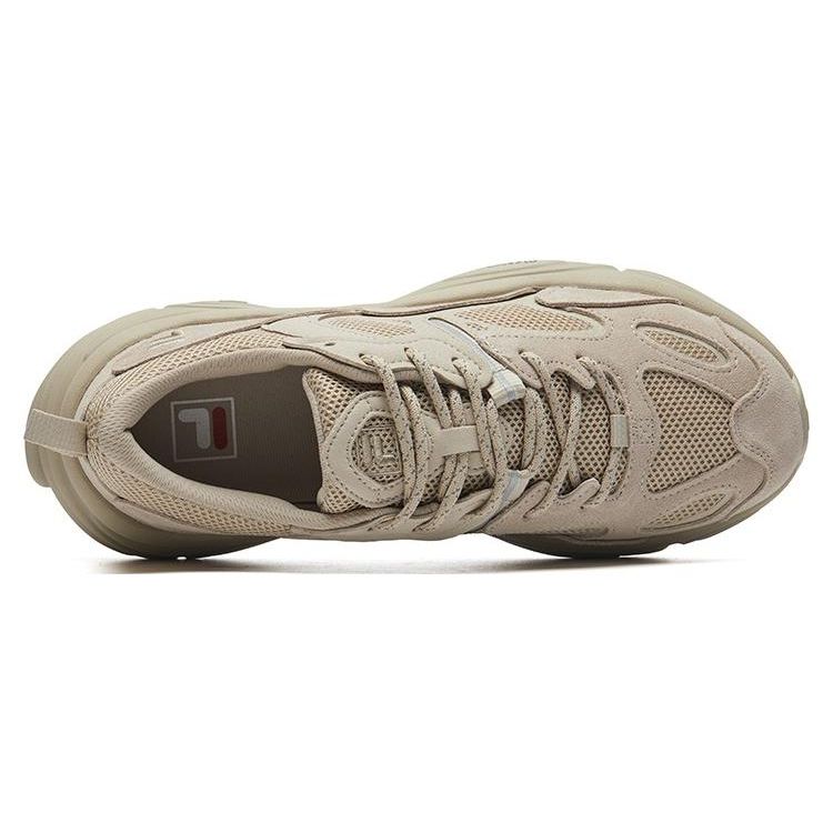Fila Mars 2 Fabric Double Layer Comfortable Shock Absorbing Wear Resistant Low Top Casual Shoes Men Sneaker Camel-Silk F12M131116FDO