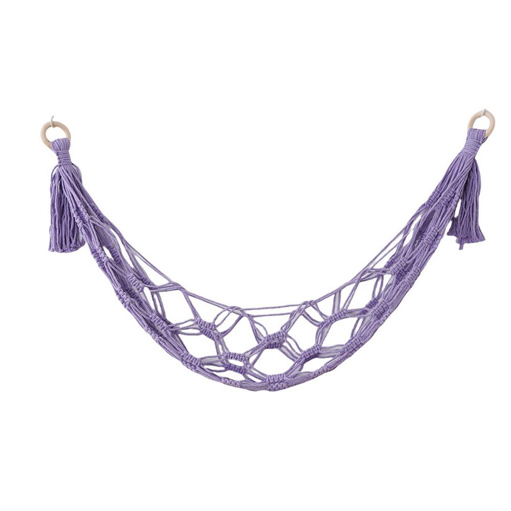 Macrame Hammock Net Toys Storage Boho Decor Children Room Toys Stuffed Animals Toys Hammock Net Organize Bohemia Storage Holder