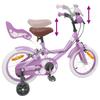 Bicicleta Infantil 16 Polegadas para Idades 4 6 Roxa