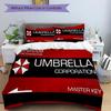 Umbrella Corp Master Key Print 3Pcs Bedding Setduvet Cover With 2 Bedropillowcase Home Birthday Gift