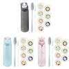 Tritan Sports Water Bottle With Flavor Rings And Leakproof Lid For Fitness Enthusiasts