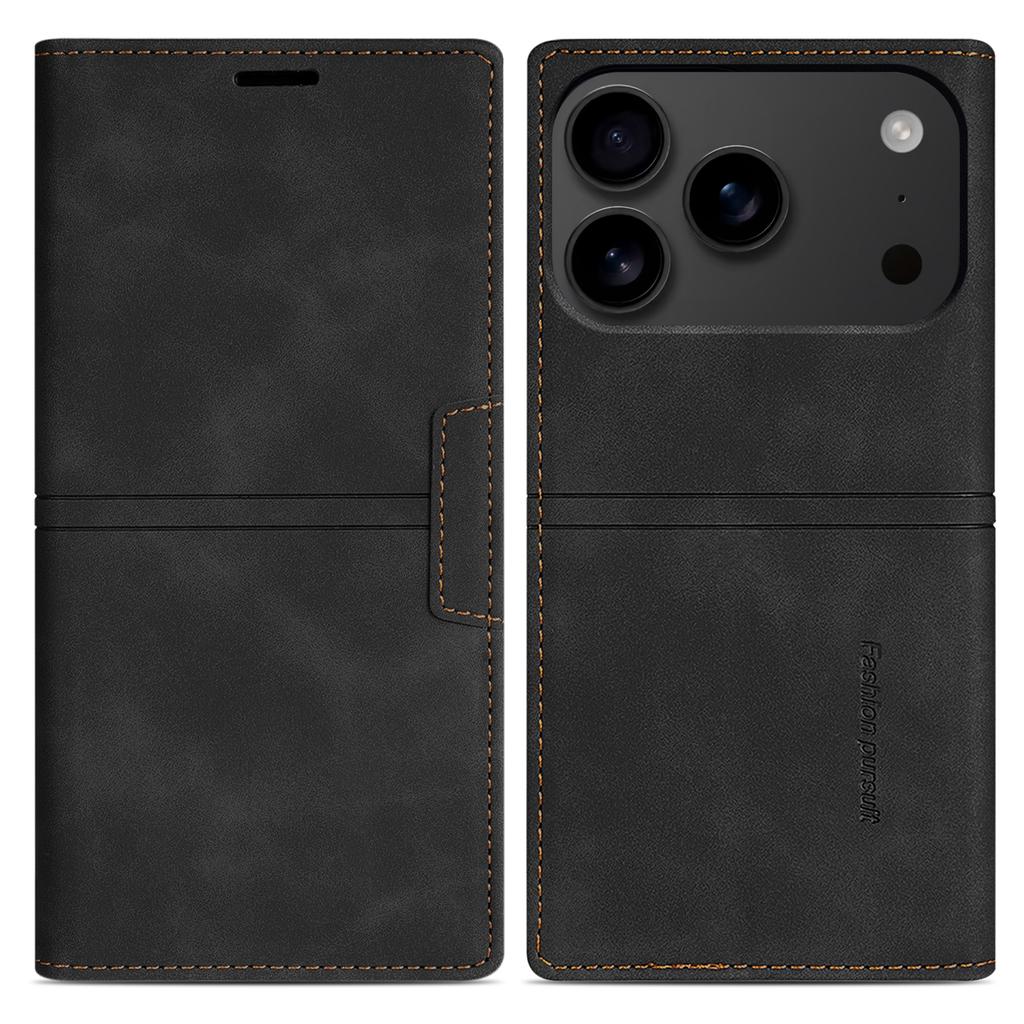 For iPhone 17 Pro Max Wallet Case Magnetic Closing Leather Phone Cover