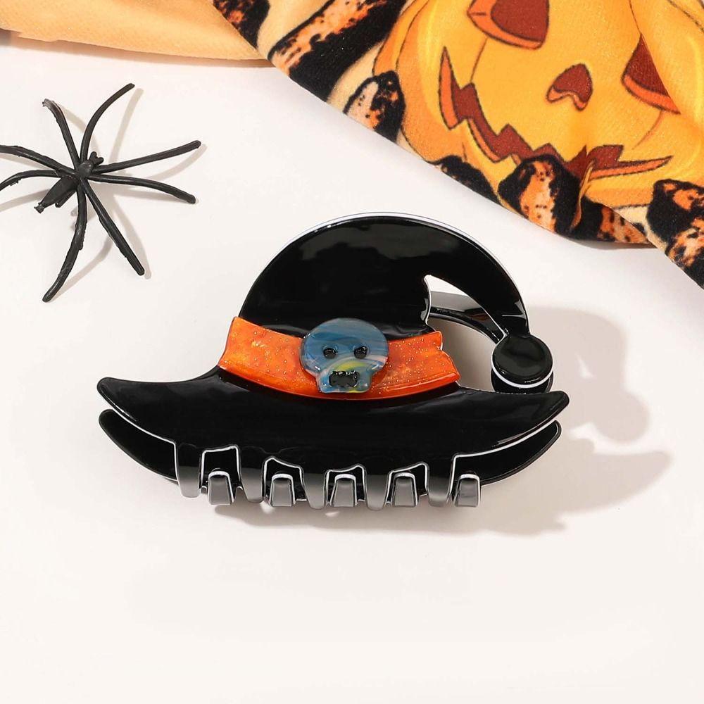 

Водонепроницаемая заколка-акула на Хэллоуин, акриловая, из уксусной кислоты, заколка-краб для волос, заколка-акула в виде черепа, женская gray&blue-style4