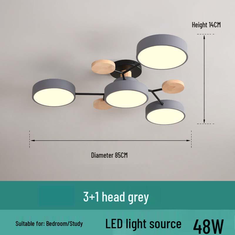 

Скандинавська мінімалістична світлодіодна стельова лампа для вітальні або спальні High Quality Warm Light