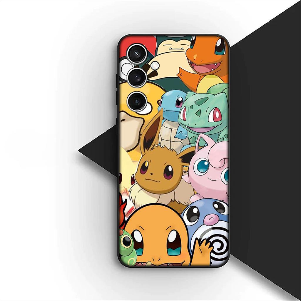 Cover for Samsung Galaxy S24 S25 S23 FE Ultra Plus S7 Edge S25+ S23+ A56 5G Phone Case Mewtwo P-Pokemons Mew two P-Pikachus