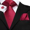 280 Styles Silk Mens Tie Pocket Square Hankerchief Cufflinks Wedding Set Prom