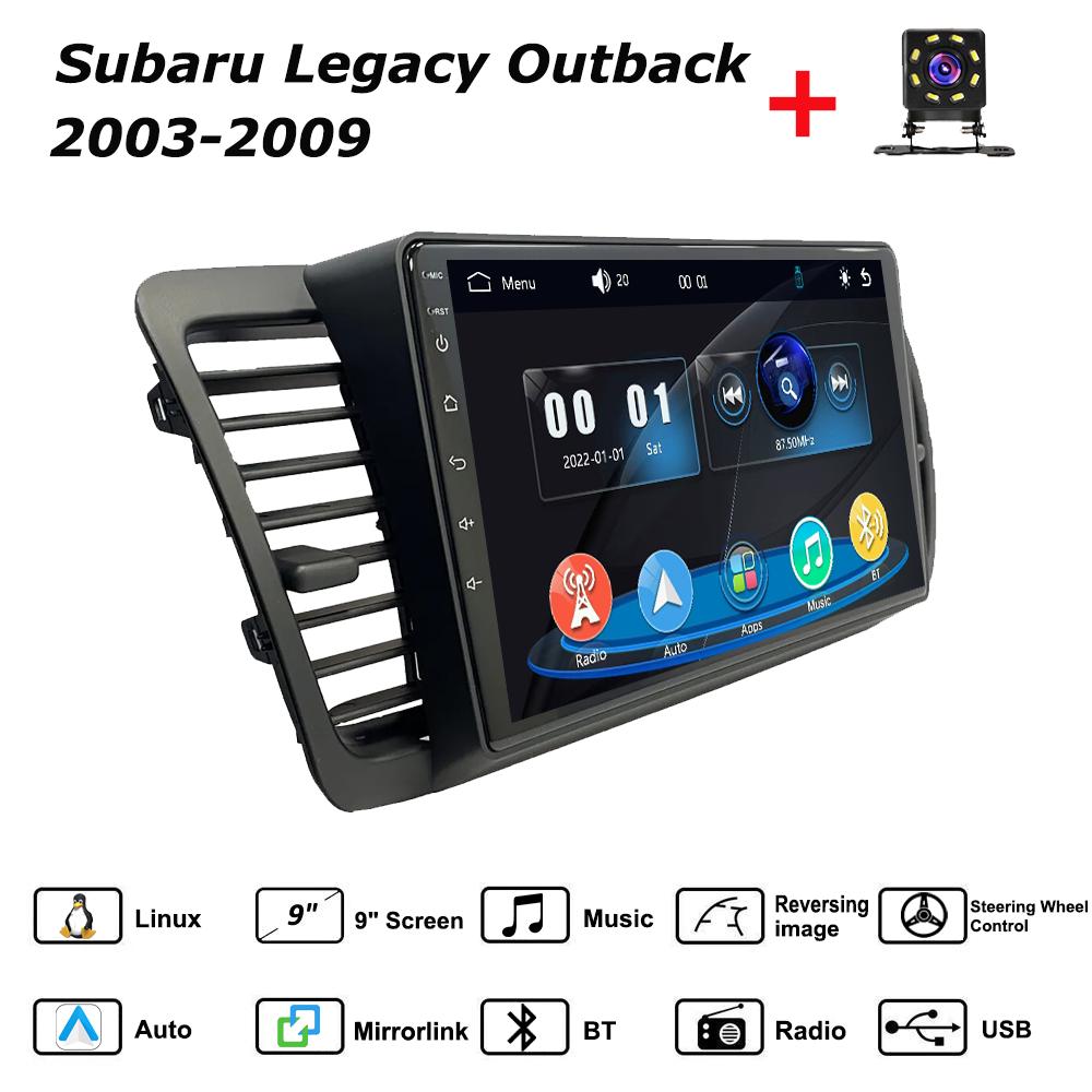 

Car Radio Multimedia MP5 Player Head Unit Stereo BT For Subaru Legacy Outback 2003-2009 чёрный
