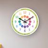 Kids Learning Clock 8-Inch Analog Clock For Classroom Wall Non Ticking Telling Time Teaching Clock Silent Learn To Tell Time