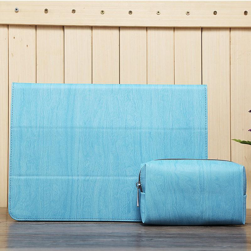 Slim TPU Laptop Sleeve Case MacBook Air 13 Inch Pro Shockproof Wood Grain Design