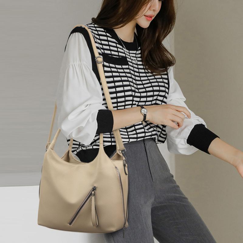 Damen Casual Tote Weiche Leder Handtasche Luxus Handtaschen Designer Schulter Hand Eimer Tasche Damen Arzt Shopping Sac A Main