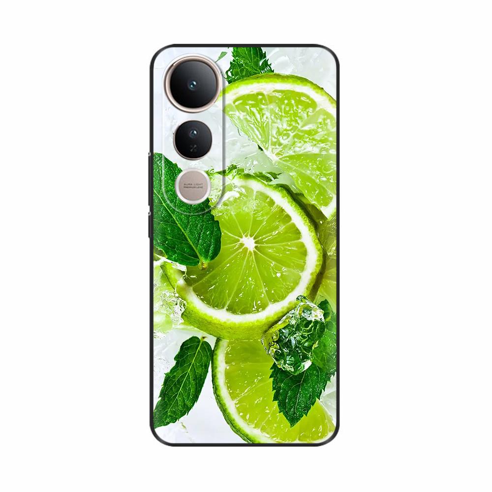 Fundas For Vivo V50 Lite 5G Popular Flowers Cartoon Soft Silicone Phone Back Cover For Vivo V50 V50 Lite 5G 4G Shell Casing Capa