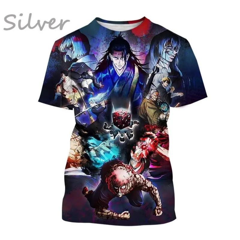 Jujutsu Kaisen Koszulka do druku 3D Moda Anime Okrągły dekolt Krótkie rękawy Codzienne Koszulki Unisex Odzież męska Koszulki Cosplay