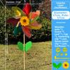 21/29/37cm Sunflower Windmill Multistyles Colorful Windmill  Outdoor Party Picnic Decor