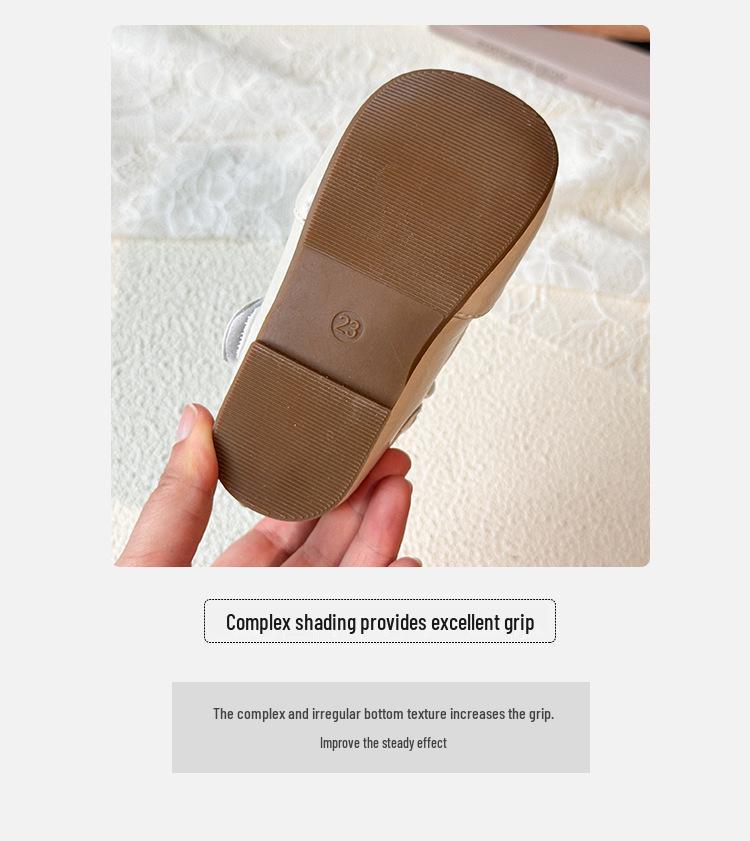 Spring 2026 Girls' Leather Mary Jane Princess Shoes - Soft Sole Performance Style