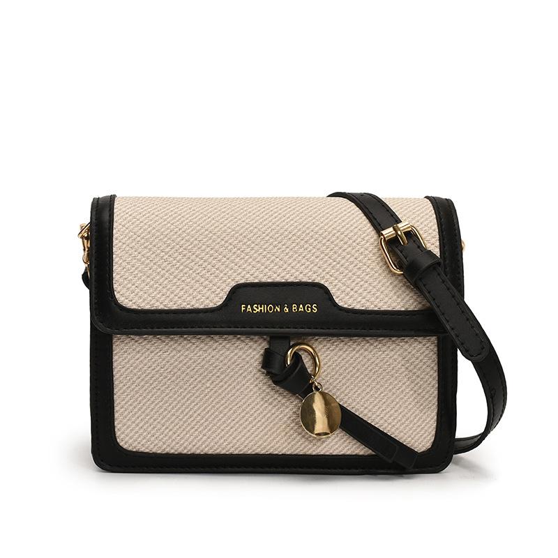 Summer new women's bag messenger bag texture bag summer high-end small square bag