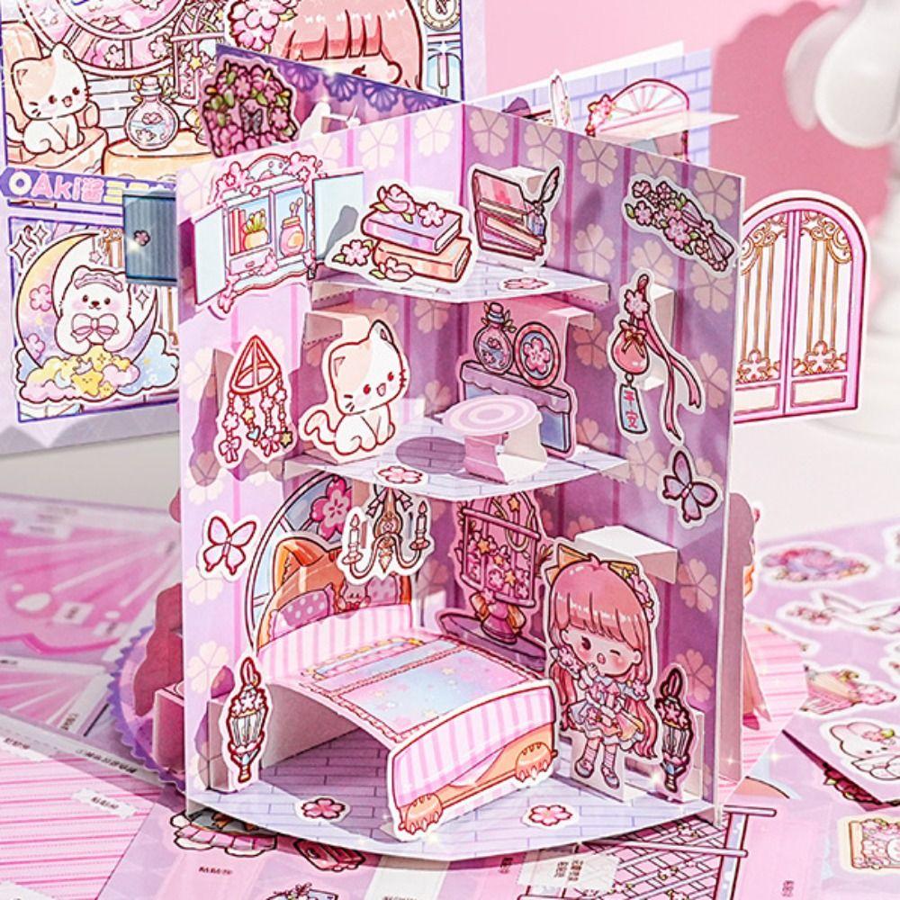 

DIY механизм тихая книга записки наклейка занятая книга тихая книга наклейка подарки для девочек style B