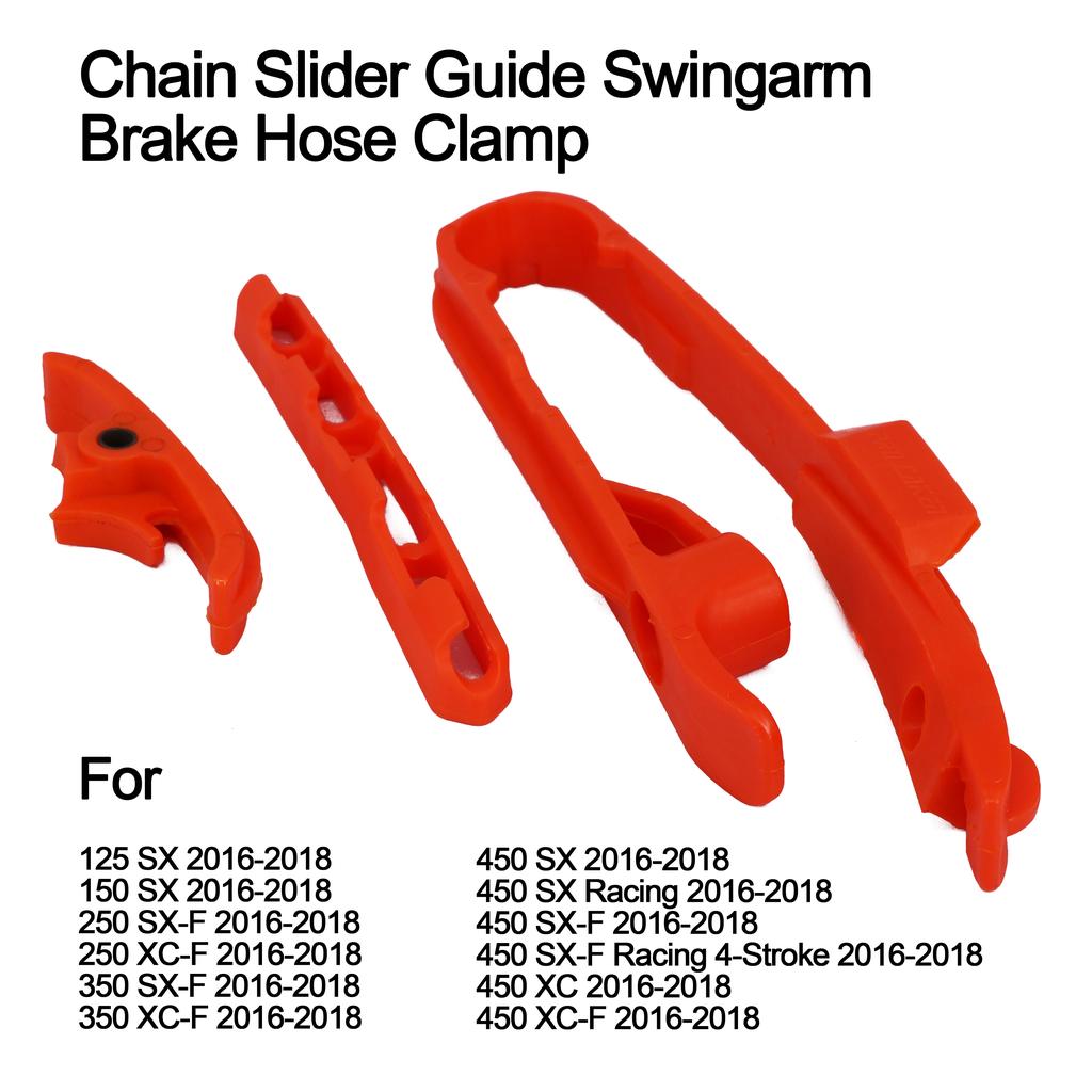 Buy Chain Slider Guide Swingarm Brake Hose Clamp For SX125 SX150 SXF250 ...