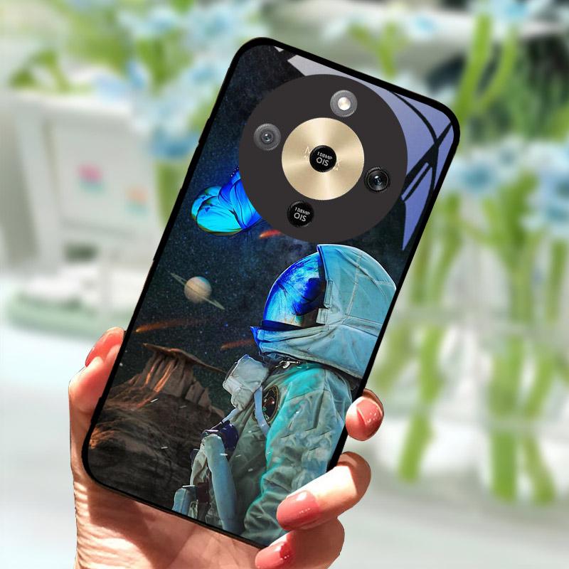 For Honor X9d HonorX9d Case MTN-NX1 Luxury Painted Cover Tempered Glass Phone Casing For Honor X 9 D Fundas Coque Camera Protect