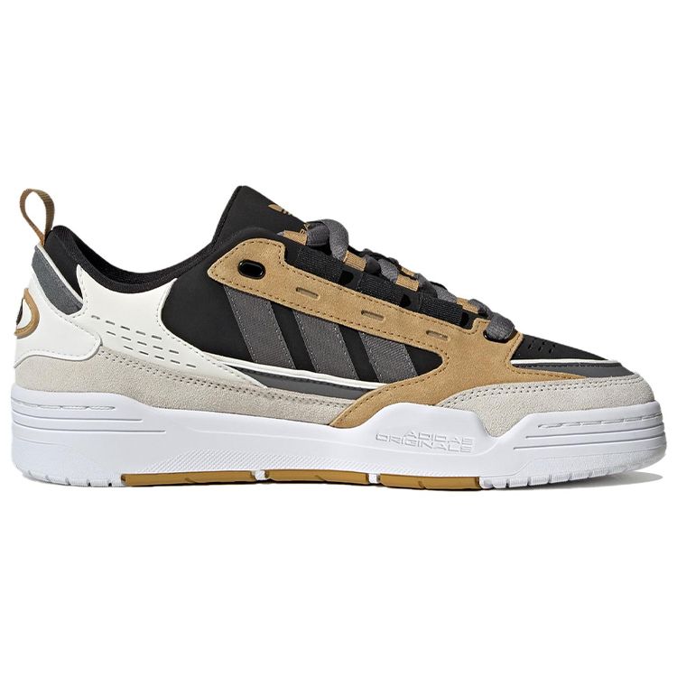 Adidas Originals Adi2000 Slip Resistant Durable Lightweight Low Top Skate Shoes Unisex Skate Shoes Gray Yellow Black IG3019