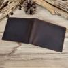 Newsbirds Men Wallet Genuine Leather Soft Short Purse Crazy Horse Leather Male Wallets Vintage Card Holders for Men 2026 Hot