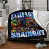Italian Brainrot Adventure Flannel Blanket Super Soft Warm Cozy Blanket For Sofa Bed Office Travel Allseason Home Decor Gift