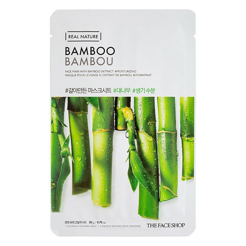 THE FACE SHOP Real Nature Maskenblatt - Bambus (20g, 1Stk)