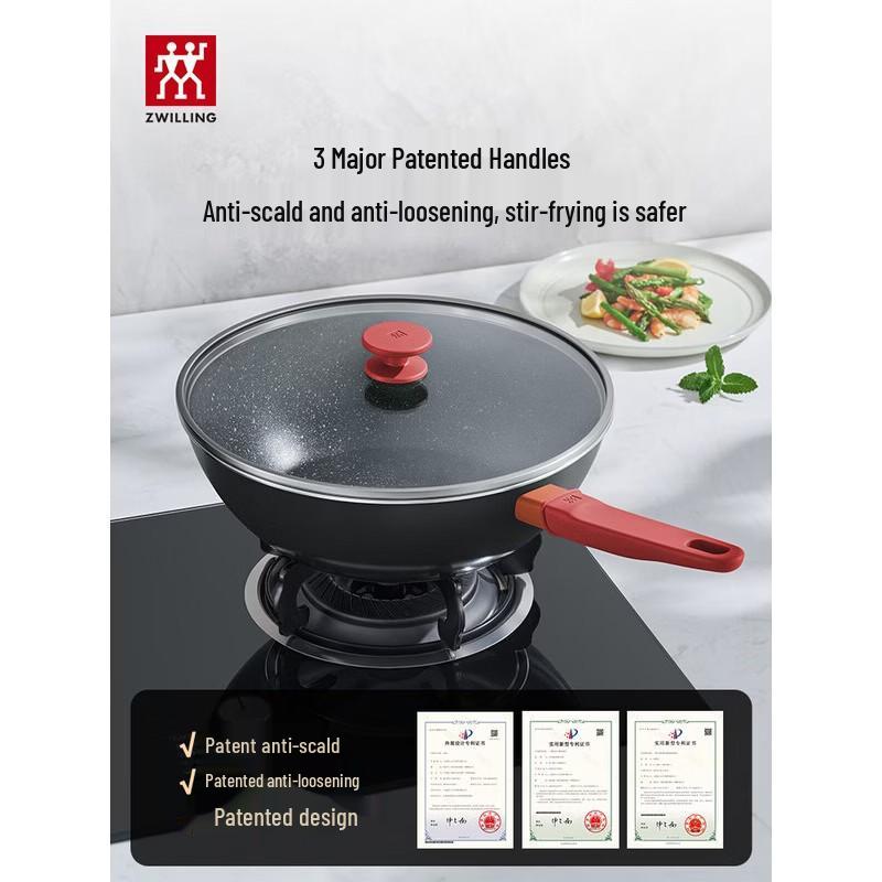 ZWILLING NOW PLUS II Titanium Non-Stick Wok, 30cm