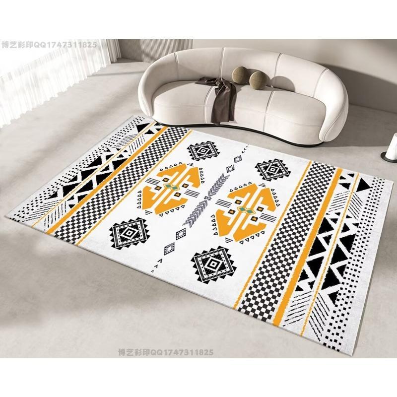 Modern Simple Household Mat Living Room Large Size Luxury Carpet Non-slip Bedroom Bedside Bay Window Rug Washable Kitchen Rug