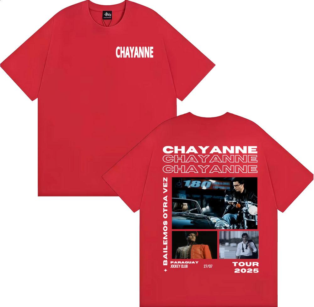 Singer Chayanne Bailemos Otra Vez 2025 Tour T Shirt Men Women Cotton Casual Short Sleeve Tshirts Fashion Hip Hop Retro Tshirt S