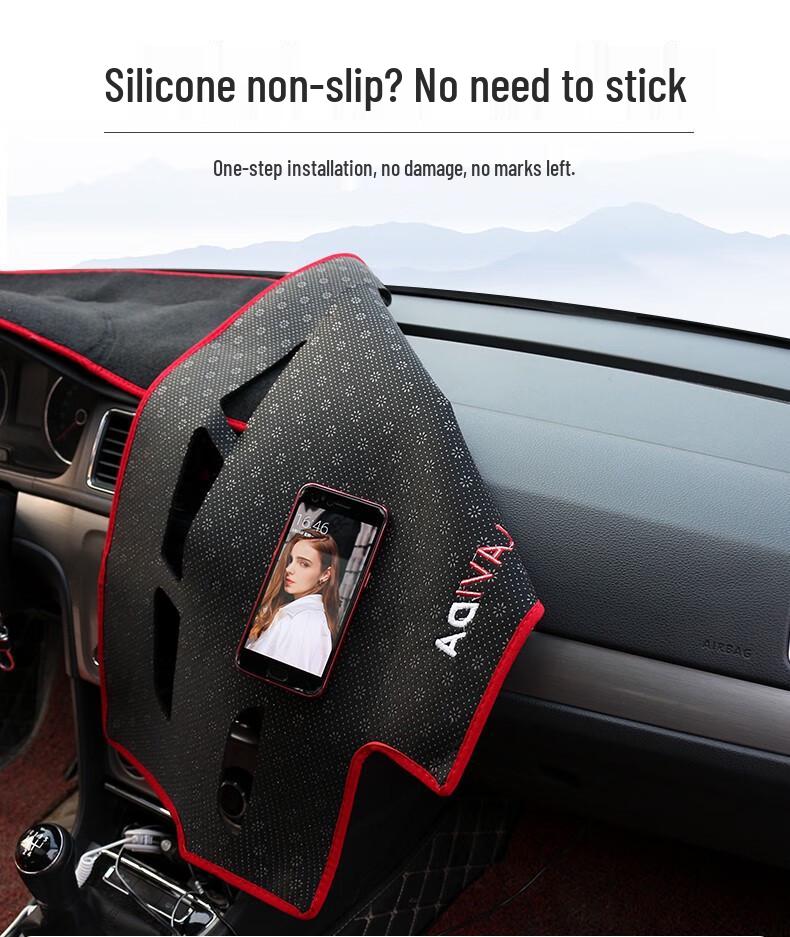 Light-Blocking Sunshade Pad for Haval F7/F7x Center Console, Offers Sun Protection and Heat Insulation for Dashboard.