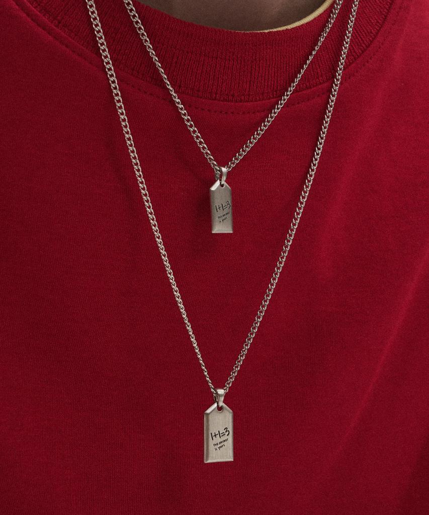 Gaman Silver Tag Necklace