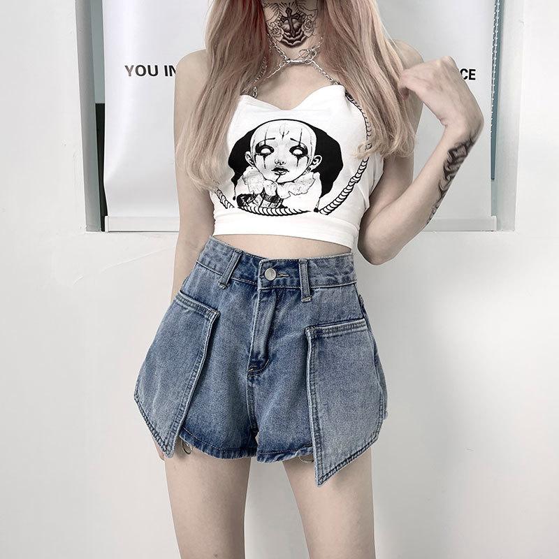 Moda Mujeres Sexy Pantalones Vaqueros Hueco Desmontables Mujeres Pantalones  Anchos comprar a buen precio — entrega gratuita, reseñas reales con fotos —  Joom