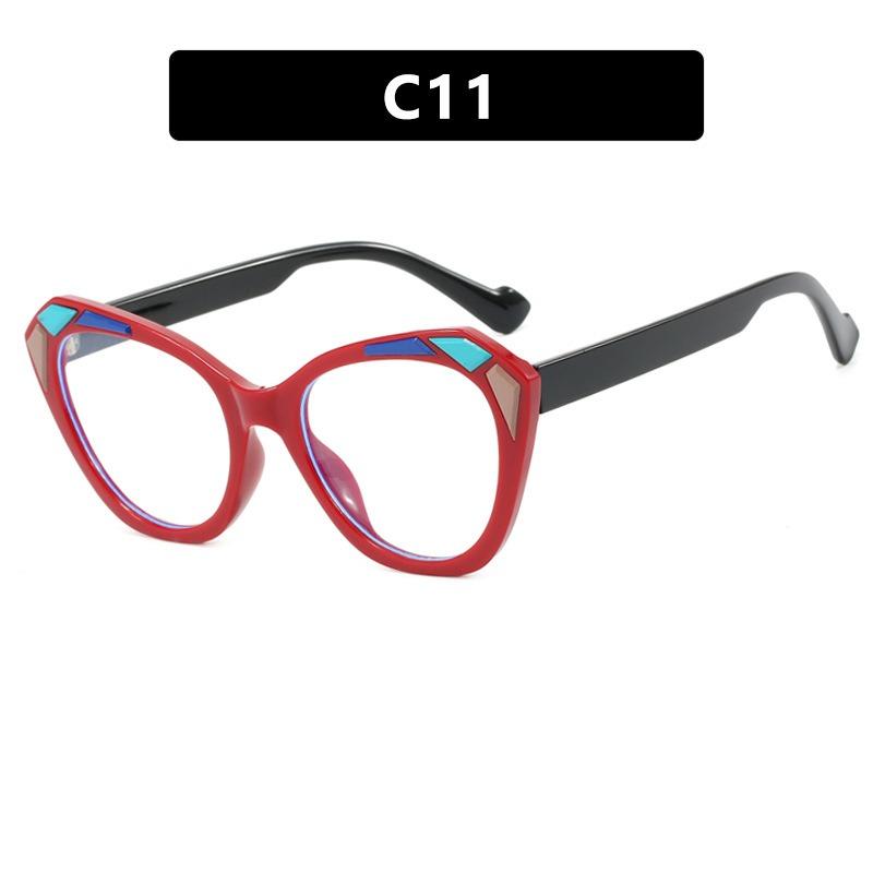 

High Quality Irregular Cat Eye Sunglasses Women Men Color Blocking Fashion Luxury Sun Glasses Daily Commute Shopping Shade Glasses C11