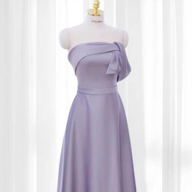 2025 Purple Bridesmaid & Evening Dress for Women