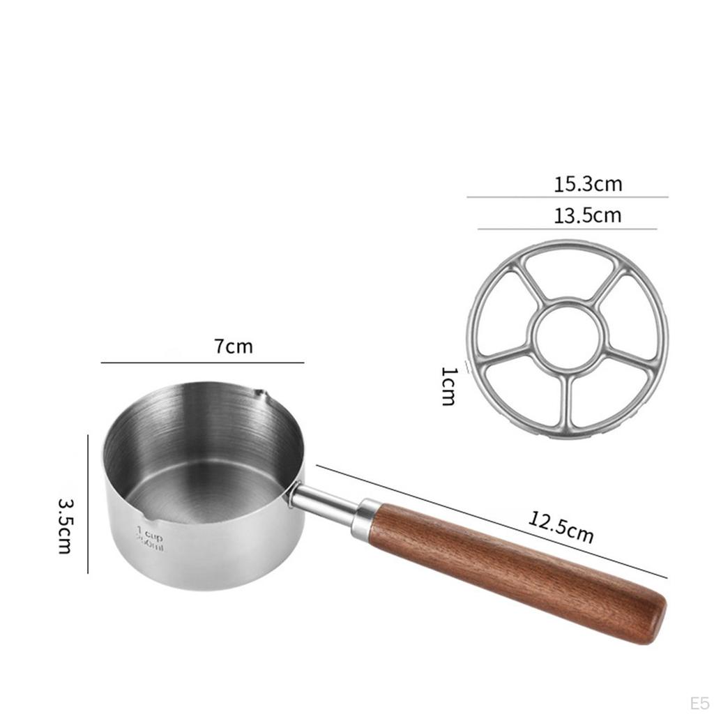 Compact Stainless Steel Cooking Pot with Heat-resistant Grip