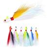 Hengjia  Feathered Lead Hooks 7G 10G 14G 21G 28G 42G 56G 85G Fishing PESCA Fish Head Lead Hooks