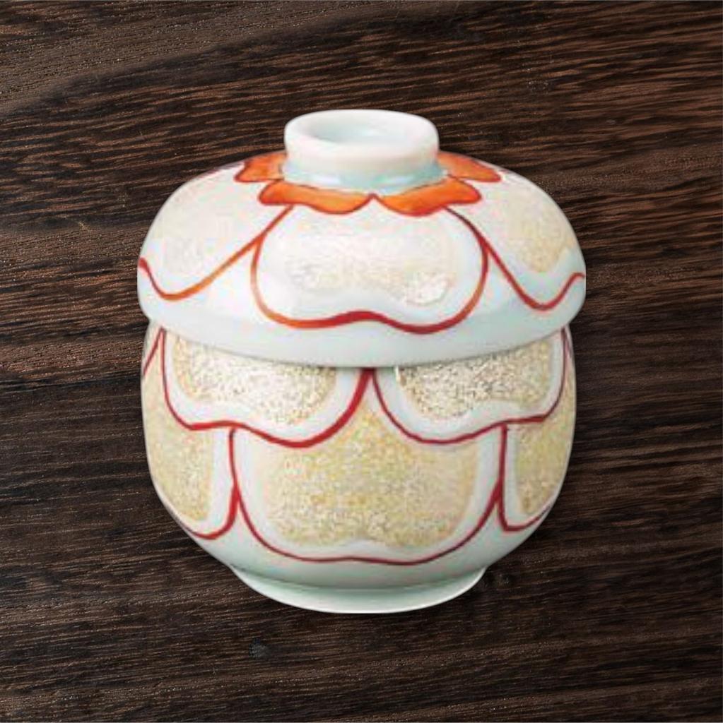 Takumifu Arita Ware Chawanmushi Iris Red Petal Petit Gourd Made In Japan Bowl, Design,