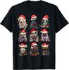 Christmas Dogs Xmas Lights Holiday Pajama Matching Family T-Shirt