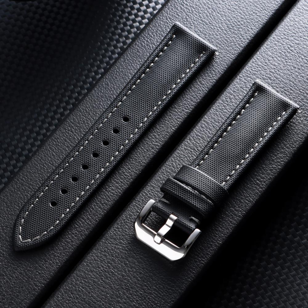 Waterproof Sailcloth Watch Strap Durable Nylon Quick Release Bracelet Men Women 20mm 22mm Band for Samsung Galaxy Watch 7/6/5/4
