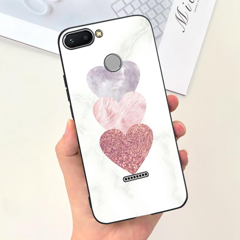 For Cover Xiaomi Redmi 6 6A 6Pro Bumper Shell Fashion Stylish Design Phone Cover For Redmi6 Redmi6a Soft Liquid Silicone Fundas