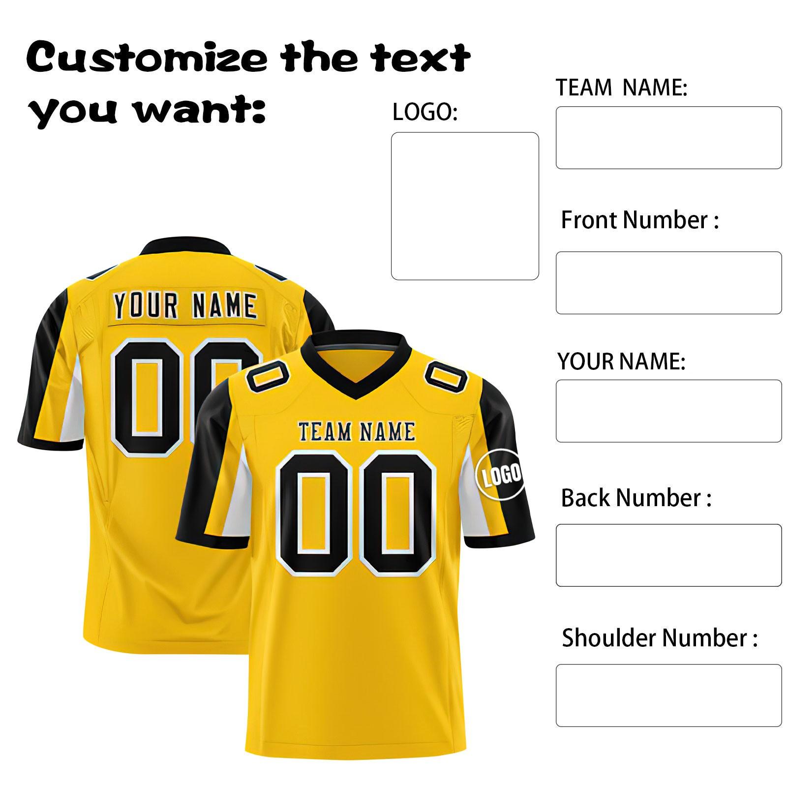 

Индивидуальные футбольные майки с персонализированным напечатанным названием и номером команды, спортивная форма для мужчин, женщин, молодежи S жёлтый